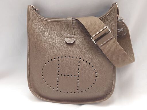 HERMES　エルメス　エヴリンPM エトゥープ　シルバー金具　エブリン