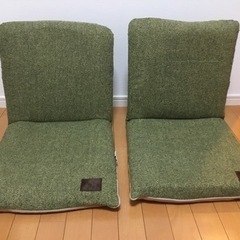 座椅子/ 2つセット/多段調節可能の画像