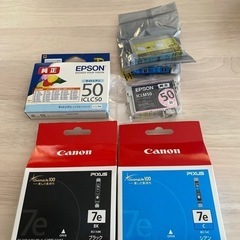 CanonとEPSONプリンターのインク