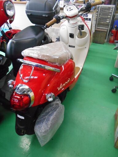 新車】YAMAHA ビーノ ファイティングレッド 納車整備、登録、消費税込み