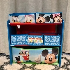 ミッキーマウス　おもちゃ収納棚
