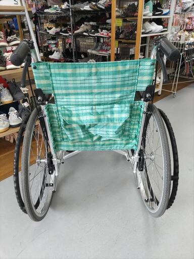 J284 手動車イス MiKi 緑色 折りたたみ可能