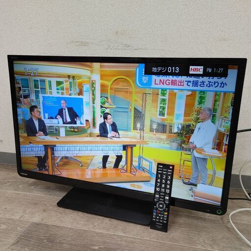 7/17 終 TOSHIBA REGZA 32型液晶テレビ TV 32S10 HDMI2端子 リモコン付 動作確認済 東芝 菊NS