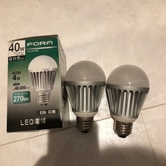 LED電球 40w相当　2個