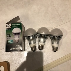 LED電球　40w相当　3個