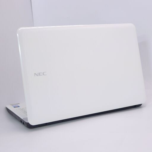 即使用可 Wi-Fi有 15インチ ノートパソコン NEC PC-LS150F2H2W ホワイト 中古良品 Celeron 4GB DVDRW 無線 Windows10 Office
