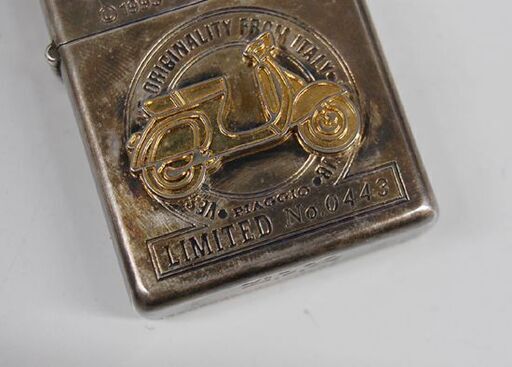 着火未確認 ZIPPO Vespa LIMITED No.0443 シリアルナンバーあり 