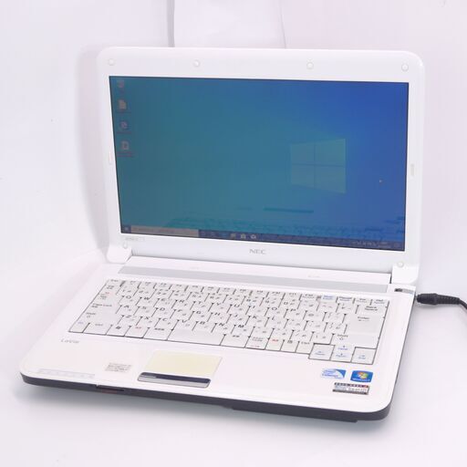 即使用可 Wi-Fi有 14型 ホワイト ノートパソコン NEC PC-LE150C2 中古良品 Celeron 4GB DVDマルチ 無線LAN Windows10 Office