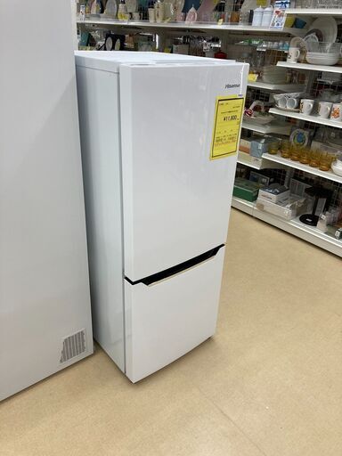ハイセンス 2ドア冷蔵庫 150L 2017年製 HR-D15A 中古品