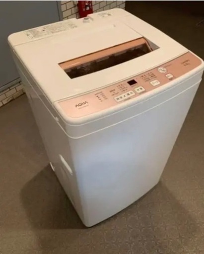 美品／2019年製／AQUAアクア全自動洗濯機／6kg 【7/18日以降】