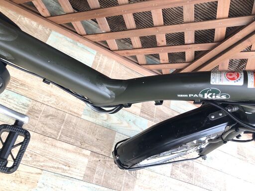 緑 タイヤ新品 電動自転車 バッテリー良品 子供乗せ 20インチ ヤマハ