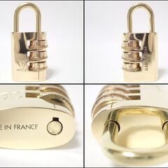 AA118 ルイヴィトン ダイヤル式 パドロック 鍵 南京錠 カデナ 超美品