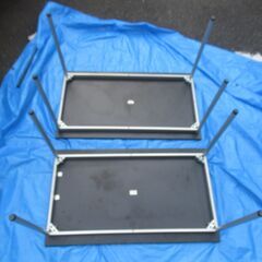 世田谷区近辺配送可能 　2点セット ミーティングテーブル AS-127T プラス/PLUS 4人掛～6人掛会議用テーブル 幅120㎝