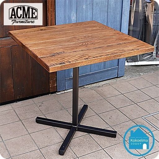 ACME FURNITURE(アクメファニチャー)のグランビューカフェテーブルです。コンパクトなサイズはソファーのサイドテーブルにも。インダストリアルな雰囲気は男前インテリアにおススメ！CF401