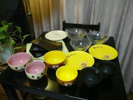 19）価格間違い、訂正します！非売品　ローソンポイントプレゼントのリラックマ食器多数一式　新品未使用