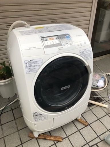 大阪市内配達設置無料⁉美品日立ドラム洗濯機乾燥機付き　９キロ⭕️保証付き