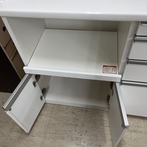 J1345 松田家具 食器棚 キッチンボード キッチン収納 140cmキッチンボード クリーニング済み