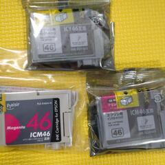 EPSON　IC46互換　プリンターインク　マゼンタ　イエロー　...