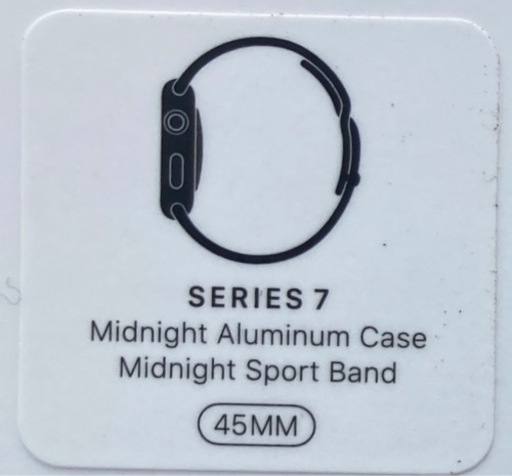 Apple Watch 7 45mm GPS 新品未開封 7/2 購入 保証一年付き 
