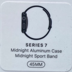 Apple Watch 7 45mm GPS 新品未開封 7/2 購入 保証一年付き