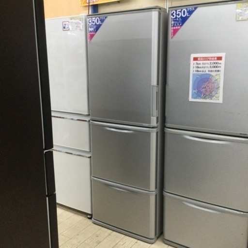 【✨高年式❗️左右開きドアが便利‼️✨】定価94,800円 SHARP シャープ 350L冷蔵庫 SJ-W354H 2021年製