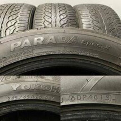 YOKOHAMA PARADA Spce-X 245/45R20 20インチ 夏タイヤ 4本 ハリアー RAV4 CX-5等　(MTO03)クレジットカード QRコード決済可能 YOKOHAMA PARADA Spce-X 245/45R20 20インチ 夏タイヤ 4本 ハリアー