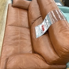 KG-24【新入荷　リサイクル品】ヤマダ電機　本革　3シーターソファ　ブラウン KG-24【新入荷 リサイクル品】ヤマダ電機 本革 3シーターソファ ブラウン