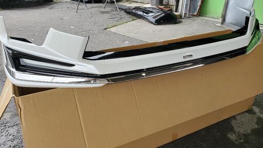 モデリスタ　ヴォクシー　ZS ZRR80W 後期　フロントスポイラー　ホワイトパール