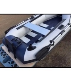 ゴムボート 美品 使用回数少なめ 二馬力船外機 