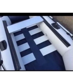 ゴムボート 美品 使用回数少なめ 二馬力船外機 