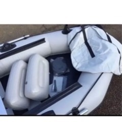 ゴムボート 美品 使用回数少なめ 二馬力船外機 
