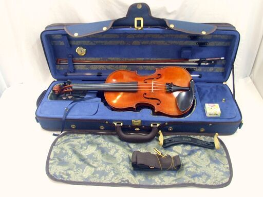 メンテ済み 程度良し カールヘフナー ドイツ製バイオリン 4/4 KH165 虎杢 ヴィンテージ 1980年代 ドイツ製弓 ペイズリー調オブロング型ケース Karl Hofner Orchestra Violin グレード 30万円クラスセットのお買い得品 全国発送対応 中古バイオリン 名古屋近郊 手渡し可能 愛知県清須市にて試奏可能 管理（カ）J7293 メンテ済み 程度良し カールヘフナー ドイツ製バイオリン 4/4 KH165 虎