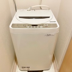 シャープ洗濯機　2017年製　ES-GE4B 4.5キロ