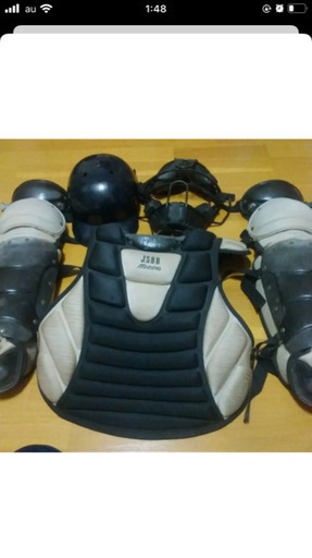 キャッチャー防具一式 ４点セット 軟式用ミズノ お売りします