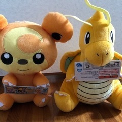 新品、未使用。 ポケモン　カイリュー　ヒメグマ　ぬいぐるみ　セット