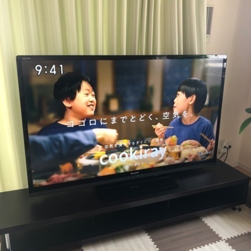 【受け渡し予定】週末までの期間限定お値下げ：60インチ 大型テレビ シャープAQUOS (テレビ台もあり)