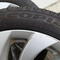 軽自動車流用　トヨタ15インチアルミホイール　4本セット