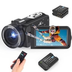 ビデオカメラ 2.7k 36MP 日本語取扱説明書付
