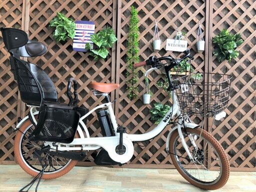 タイヤ新品　電動自転車　ぬ　ブリヂストン bikke バッテリー良 20インチ