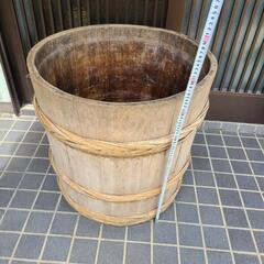 木製 漬物樽(直径:約60cm、高さ:約60cm) 漬け物 たる