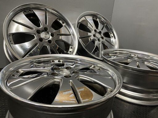 希少】WORK ユーロライン ☆ 7.5J+42 バリ溝タイヤ付き 18インチ