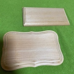 カワイのホームクラフト用品　木製プレート　円　楕円　長方形　飾り板