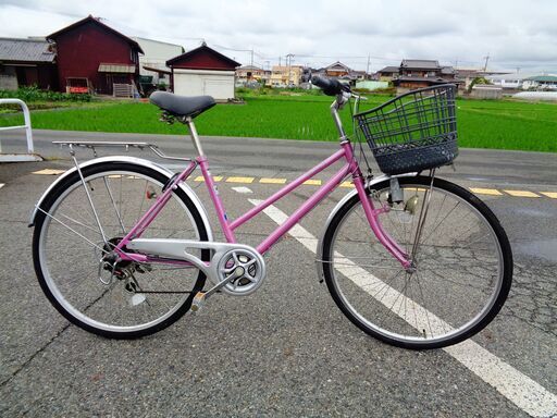 AFFICHE 26インチ 6速 軽快車 バイオレット （139）