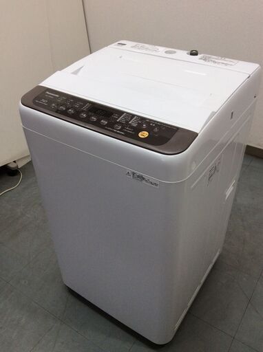 （1/7受渡済）JT4807【Panasonic/パナソニック 7.0㎏洗濯機】美品 2018年製 NA-F70PB12 家電 洗濯 簡易乾燥付
