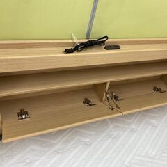 R220 NITORI 最高級 セミダブルベッド ダブルマット、宮・ライト・コンセント・引出し付 美品