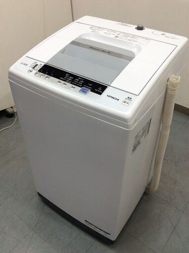 （8/21受渡済）JT4809【HITACHI/日立 7.0㎏洗濯機】美品 2018年製 白い約束 NW-R704 家電 洗濯 簡易乾燥付