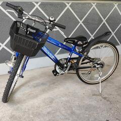 【良品】自転車  子供用  22インチ  JOY  シルバブレー...