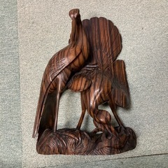 木彫り　鳥