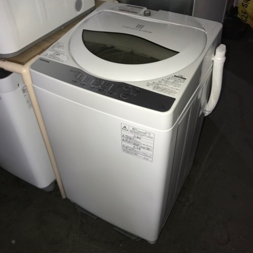 取引場所 南観音 V2207-185 TOSHIBA 5.0kg電気洗濯機 AW-5G6 2019年製