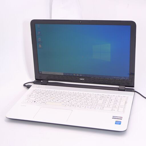 Wi-Fi有 NEC ノートパソコン PC-LS150SSW 中古良品 第4世代 Celeron 4GB DVDRW 無線LAN Bluetooth カメラ Windows10 Office済